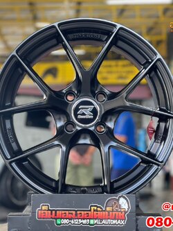 ล้อแม็กซ์ใหม่ขอบ17 EmotionR FRE สีดำ 15x7.5 ET35 4x100 ลายHRE สวยหรูคุณภาพดี มาตรฐานLenso