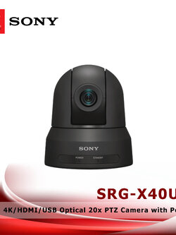 Sony SRG-X40UH 4K/HDMI/USB Optical 20x PTZ Camera with PoE+