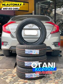 🚘 #HONDA_CIVIC🛞 เปลี่ยนยางโอตานิ #OTANI #KC2000 #215/55R16