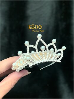 กิ๊บติดผม(หน้าร้านอยู่รัชดา)KF718 สีเงิน มงกุฎเด็ก ประดับผม