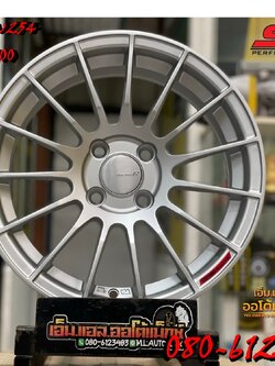 ล้อแม็กซ์ใหม่ขอบ15 RS05RR สีบรอนซ์ซิลเวอร์ กว้าง7ออฟ35 4รู100 SSW