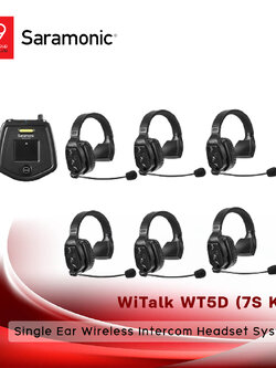 Saramonic WiTalk WT5D (7S Kit) Single Ear Wireless Intercom Headset System