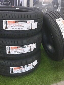 ยางใหม่ปี18 Hankook v2 195/50R15 195/55R15