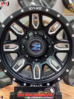 ล้อแม็กซ์ ZEUS By Lenso รุ่น ZEUS-16 ล้อขอบ16 กว้าง8.5 ออฟ0 6รู139.7 สีดำด้านมิลลิ่ง(MBWA)