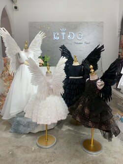 sปีกเด็ก *มีหน้าร้าน ตรงปก พร้อมส่ง *W11 ปีกนางฟ้าขนนกสีขาว ทรงผีเสื้อ แสนสวย พร็อพสำหรับตกแต่งชุดนางฟ้าน่ารัก