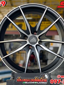 ล้อแม็กใหม่ขอบ17 Stamford Sport Wheels SSW 289 สีดำก้านกลึงเงา ขนาด17 กว้าง8 4รู100 ออฟ40 สวยหรูล้อสไตล์