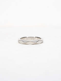 แหวน Boucheron Facette Band Platinum950 ไซส์ 48# (Used)+กล่องและการ์ด2020