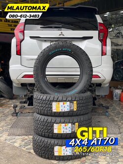 Mitsubishi_PajeroSport🚘เปลี่ยนยาง 🛞🐘#GITI_4X4AT70_265/60R18