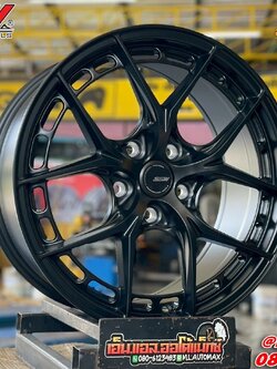 ล้อแม็กซ์SSW436 ขอบ17" กว้าง 8.0 ET+38 PCD 5/114.3 BKMM สีดำด้าน