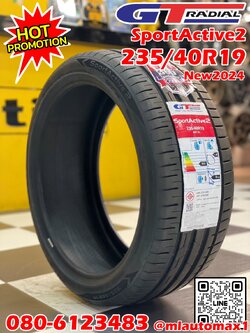 🔥🔥GT RADIAL SPORT Active2 235/40R19 ยางใหม่ปี2024🔥🔥