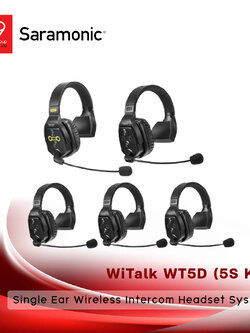 Saramonic WiTalk WT5D (5S Kit) Single Ear Wireless Intercom Headset System