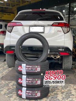 #HONDA_HR-V เปลี่ยนยาง #KINTO_SC900_215/55R17