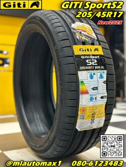 GITI SPORT S2 205/45R17 ยางใหม่ปี2025