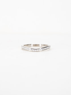 แหวน Cartier Ballerine band with Curve Diamond Platinum950 ไซส์ 50# (Used)