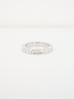 แหวน Cartier Lanieres ทองคำขาว 18K ไซส์47# +การ์ดปี2018 (Used)