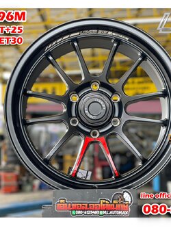 ล้อแม็กซ์ ขอบ18 Lenso 96M 18x9.5 ET+25 6x139.7 18x10.5 ET+30 6x139.7 สีดำด้าน