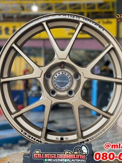 #ล้อแม็กซ์ใหม่ขอบ18 #TC105 กว้าง8.5 ออฟ35 5รู114.3 Supreme สีน้ำตาล