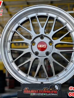 ล้อแม็กซ์ใหม่ BBS LM ขอบ18 18x8 ET35 5x113.1 สีไฮเปอร์แบล็ค ขอบเงา หมุดเงิน