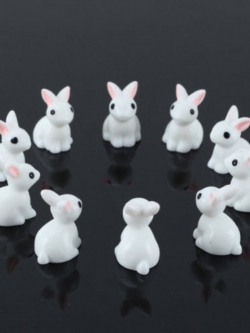 โมเดลกระต่าย ชุด 10 ตัว
