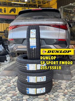 🙏 ขอบพระคุณลูกค้ามากๆค่ะไว้วางใจใช้บริการเอ็มแอลออโต้แม็กซ์ 🚗 #BYD_AUTTO3 🛞ยางใหม่ดันลอป #DUNLOP SP SPORT FM800 215/55R28 ยางใหม่ปี2024