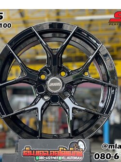ล้อแม็กซ์ใหม่ขอบ15 SSW 385 15x7 ET35 4x100 สีดำ