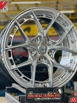 #ล้อแม็กซ์SSW436 ขอบ17" กว้าง 8.0 ET+38 PCD 5/114.3 HS สีไฮเปอร์ซิลเวอร์