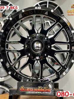 ล้อแม็กซ์ขอบ18 ออฟโรด HAMMER H02 18x9 ET0 6x139.7 สีดำขอบกลึงเลเซอร์