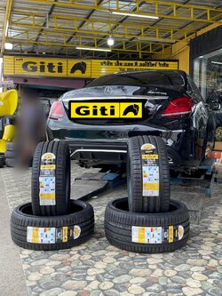 #Mercedes_Benz_C220d #ยางพรีเมียม สปอร์ตสมรรถนะการขับขี่สูง เปลี่ยนยาง #GITI_SportS2 225/40R19 #GITI_SportS2 255/35R19