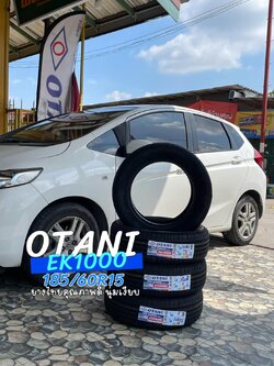 🚘 #HONDA_JAZZเปลี่ยนยาง #OTANI #EK1000 185/60R15