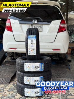 HONDA_JAZZ🚘 🛞🐘#GOODYEAR_Duraplus2_185/60R15