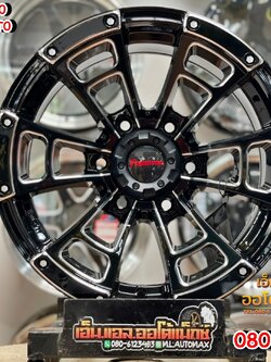 ล้อแม็กซ์ขอบ16 Predator PD-60 ขอบ16 กว้าง8 ออฟ0 6รู139.7 สีดำมิลลิ่ง(XP-FB-WC)