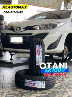 #TOYOTA_YARIS 🚘เปลี่ยนยาง 🛞🐘#OTANI_EK1000_185/60R15