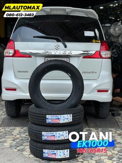 🚘 #SUZUKI_ERTIGA🥰 เปลี่ยนยาง #OTANI #EK1000 185/65R15