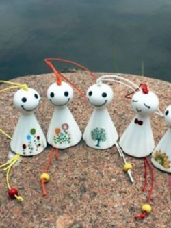 กระดิ่งลม (Wind Chimes) เซอรามิค / ชิ้น