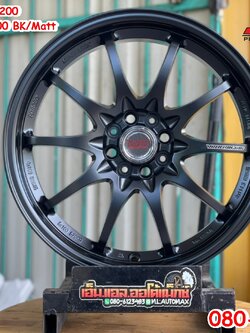 ล้อแม็กCe28 สีดำ ขอบ17 กว้าง7.5 4รู100 ล้อไทยคุณภาพดี SSW S200