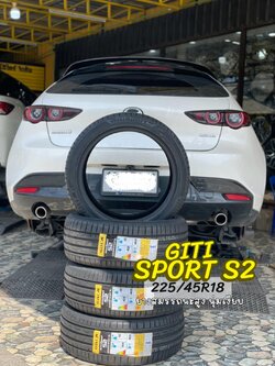 🚗#MAZDA_3🚘 🛞#ยางจีที #ยางสปอร์ตสมรรถนะการขับขี่สูง 🛞 🛞#Giti_SportS2 225/45R18🛞