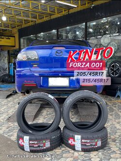#MAZDA_3🛞เปลี่ยนยาง #KINTO_FORZA001_205/45R17 #KINTO_FORZA001_215/45R17