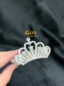 กิ๊บติดผม(หน้าร้านอยู่รัชดา)KF717 สีเงิน มงกุฎเด็ก ประดับผม