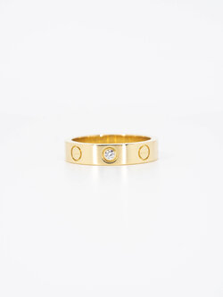 แหวน Cartier Love band 1Diamond ทองคำ18K ไซส์ 47# (Used)