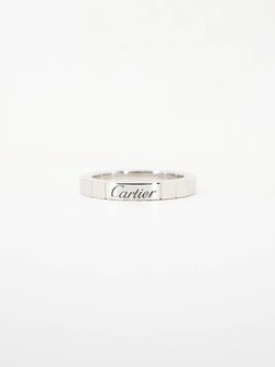 ** Hold k.gam ** แหวน Cartier Lanieres ทองขาว18K ไซส์ 52# (Used)