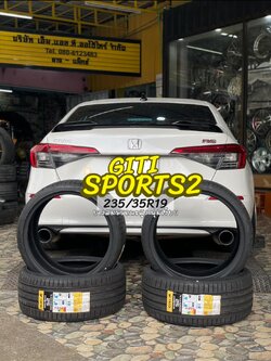 🚗#HONDA_CIVIC เปลี่ยนยาง 🛞#ยางจีที #ยางสปอร์ตสมรรถนะการขับขี่สูง 🛞 🛞#Giti_SportS2 235/35R19🛞