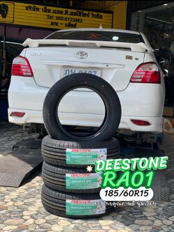 🚘#TOYOTA_VIOS เปลี่ยนยาง #DEESTONE_RA01 #185/60R15