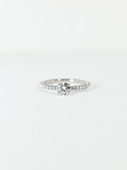 แหวน Cartier Etincelle De Cartier Solitaire ring Platinum950 with 0.31carat E IF Diamonds ไซส์ 47# (Used) +กล่องและการ์ด2020และใบเซอร์GIA