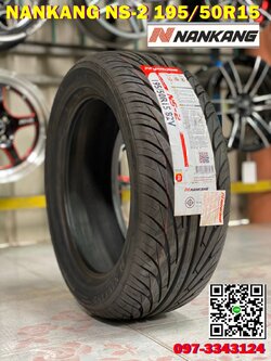 195/50R15 Nankang NS-2 ยางใหม่สปอร์ตคุณภาพดีมีรับประกัน