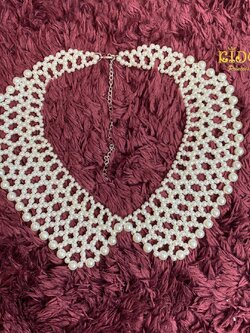 สร้อยคอ(หน้าร้านอยู่รัชดา)P002 สร้อยคอมุก เป็นปกคอบัว น่ารัก