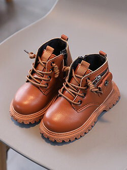 บูทเด็กผู้ชาย(หน้าร้านอยู่รัชดา ลองได้)HM128สีน้ำตาล