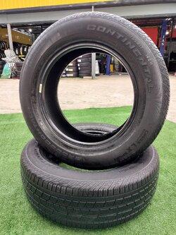 ยางมือ2 สภาพดี ขอบ17" ยางยี่ห้อCONTINENTAL LX SPORT 225/65R17