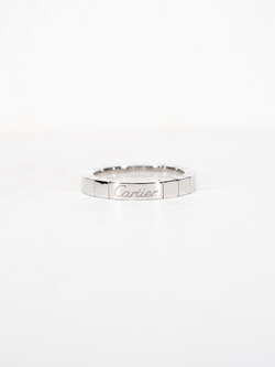 แหวน Cartier Lanieres ทองขาว18K ไซส์ 51# (Used)+กล่อง