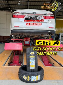 #TOYOTA #CAMRY #ติดตั้ง #เปลี่ยนยาง #Giti_SportS2 245/35R19