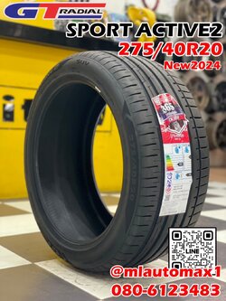 🔥🔥GT RADIAL SPORT Active2 275/40R20 ยางใหม่ปี2024🔥🔥